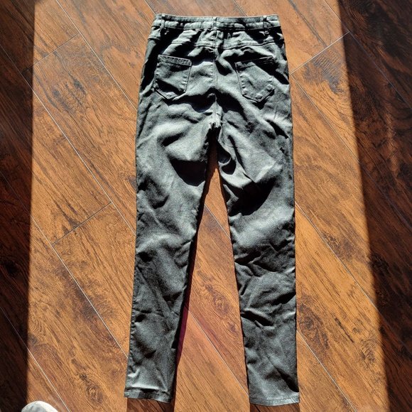 Shein Apperloth Womans Chic A High Waist Thermal Lined PU Leather Skinny Jeans B - Picture 2 of 9